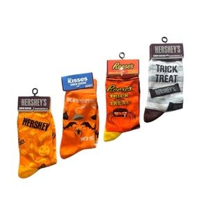 NWT Odd Sox Halloween Spooky Treats Crew Socks, (4) Assorted Brands Size 6-12
